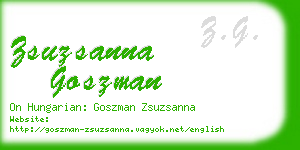 zsuzsanna goszman business card
